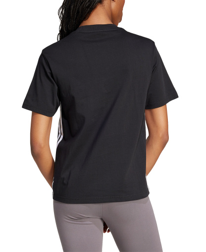adidas Women's Essentials 3-Stripes Cotton T-Shirt - Black/white