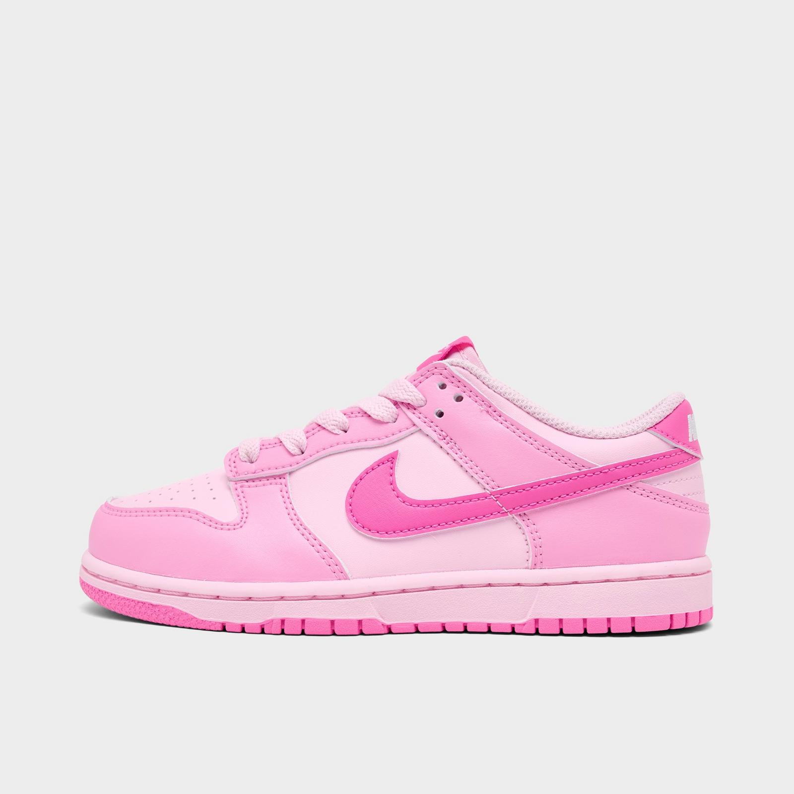 Girls' Little Kids' Nike Dunk Low Casual Shoes - Pink Rise/Playful Pink/Pink Foam/White