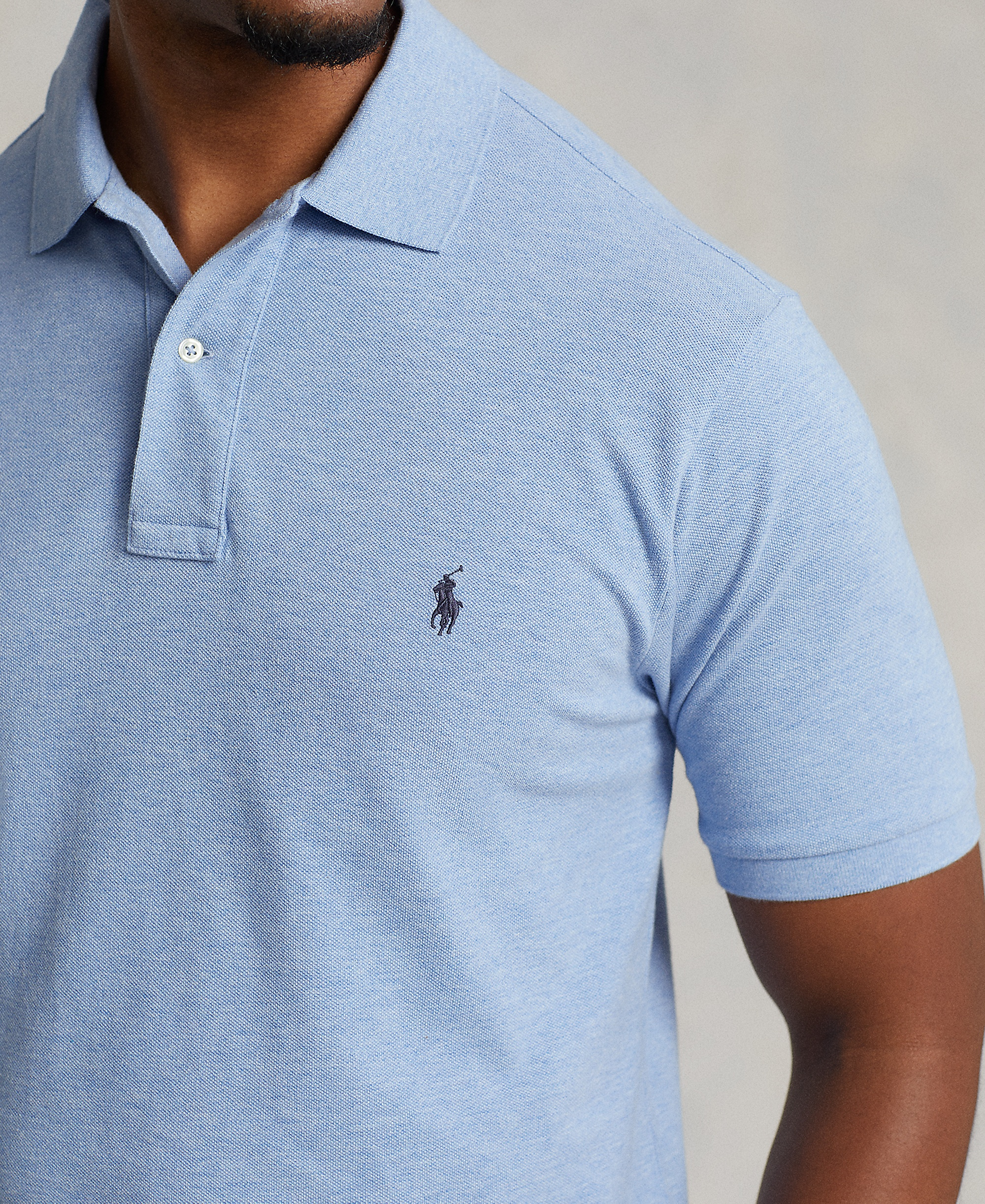 Polo Ralph Lauren Men's Big & Tall Cotton Short-Sleeve Polo Shirt - Isle Heather