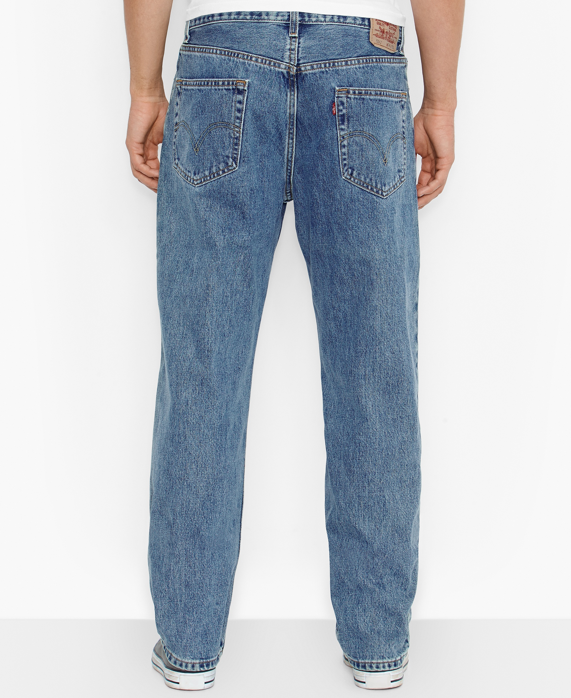 Levi's Men’s 550 Relaxed Fit Jeans - Medium Stonewash