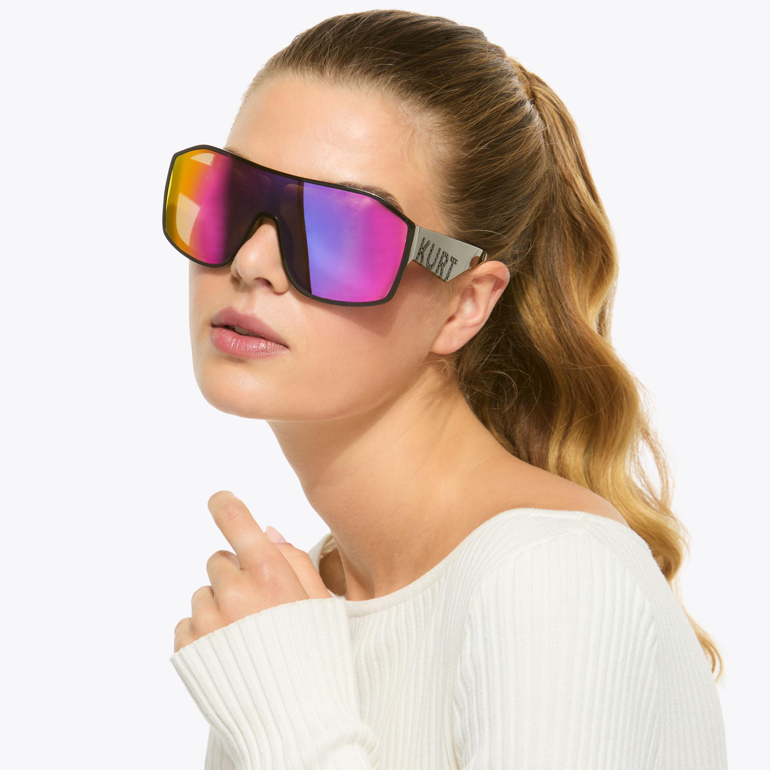 Kurt Geiger London Kurt Oversized Visor Sunglasses - Multi Colored - view 2