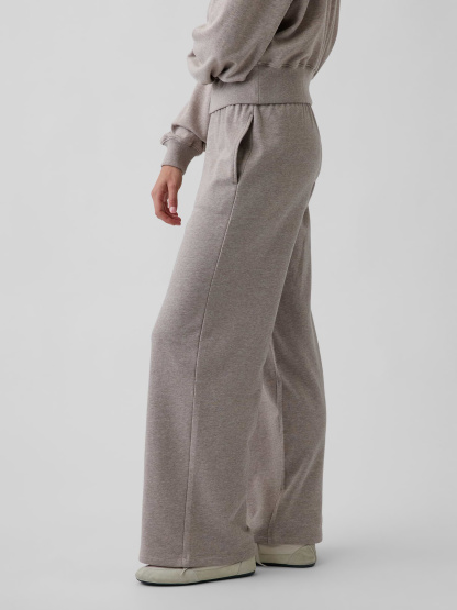Mid Rise VintageSoft Terry Loose Sweatpants - Light brown