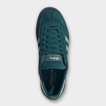 Women's adidas Originals Handball Spezial Casual Shoes - Part 4 - Rich Green/Supplier Colour/Gum - Top view