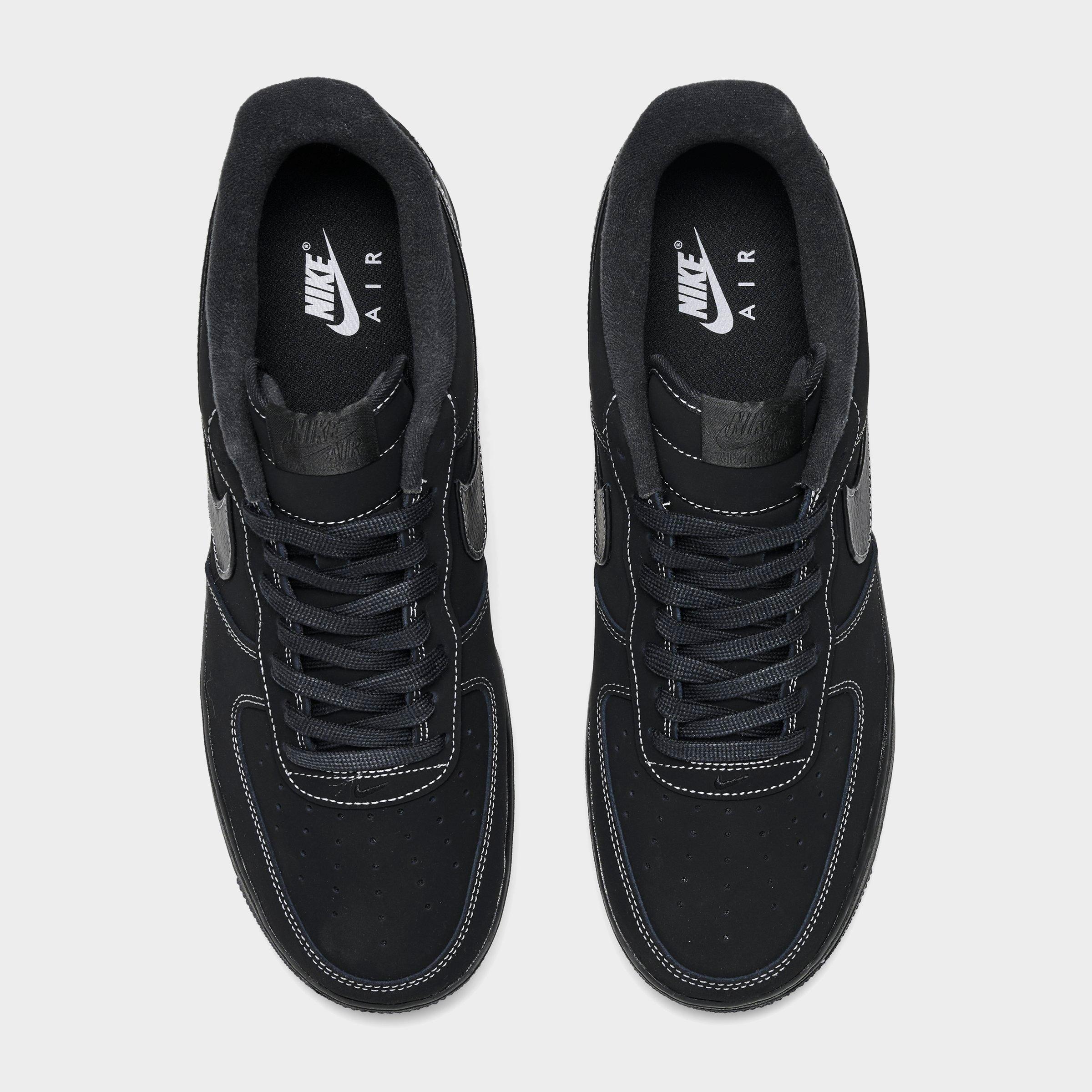 Men's Nithtke Air Force 1 '07 LV8 Casual Shoes - Part 2 - Wolf Grey/Black - Top view