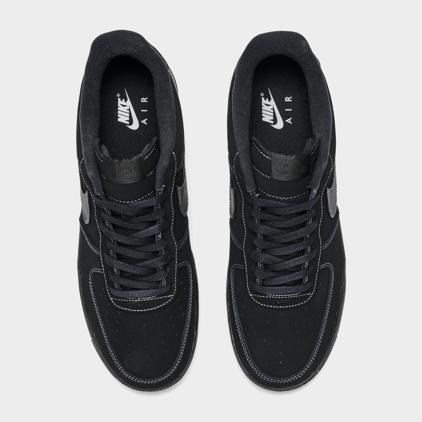 Men's Nithtke Air Force 1 '07 LV8 Casual Shoes - Part 2 - Wolf Grey/Black - Top view