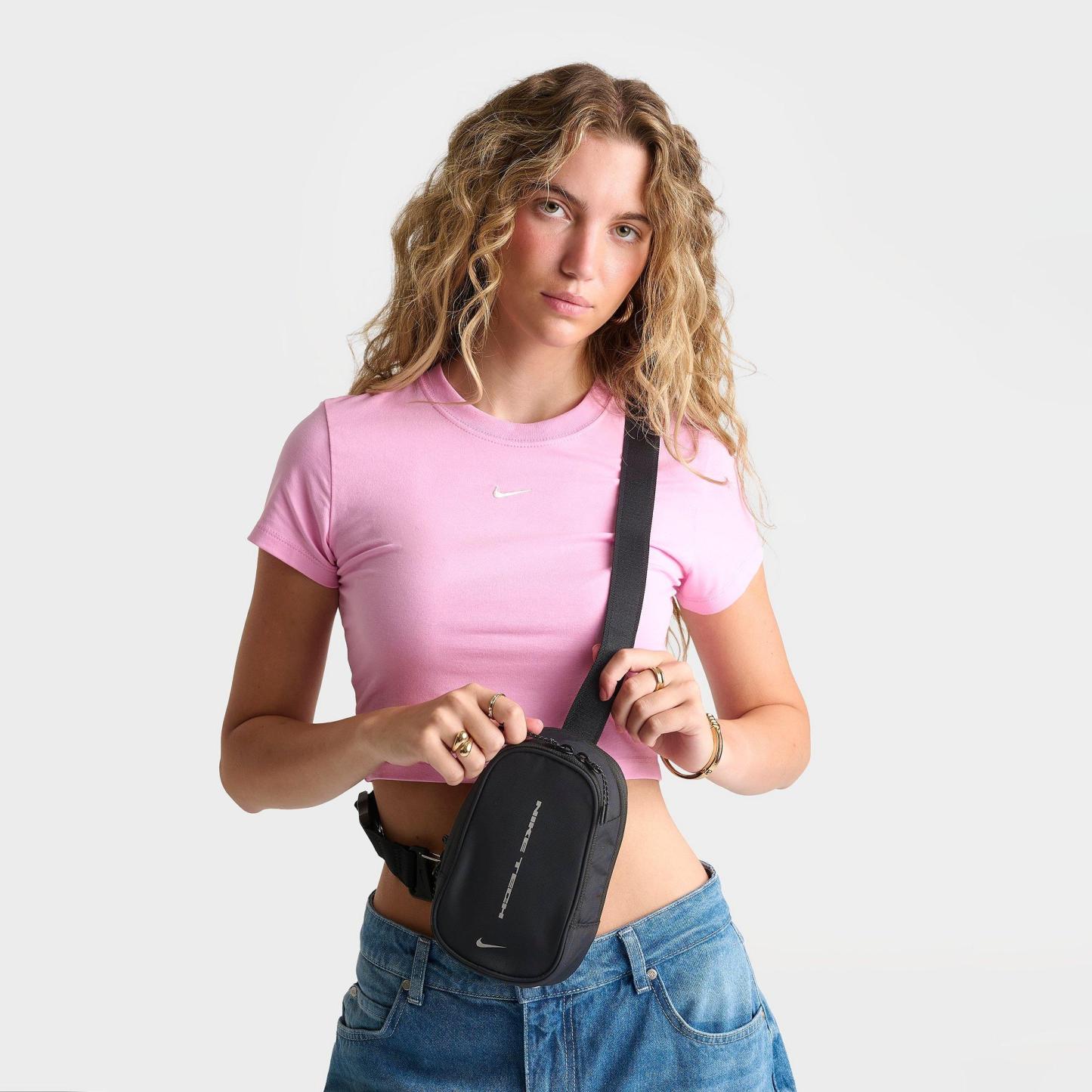 Nithtke Commute Tech Crossbody Bag (1L) - Black/Black/Reflective Silver