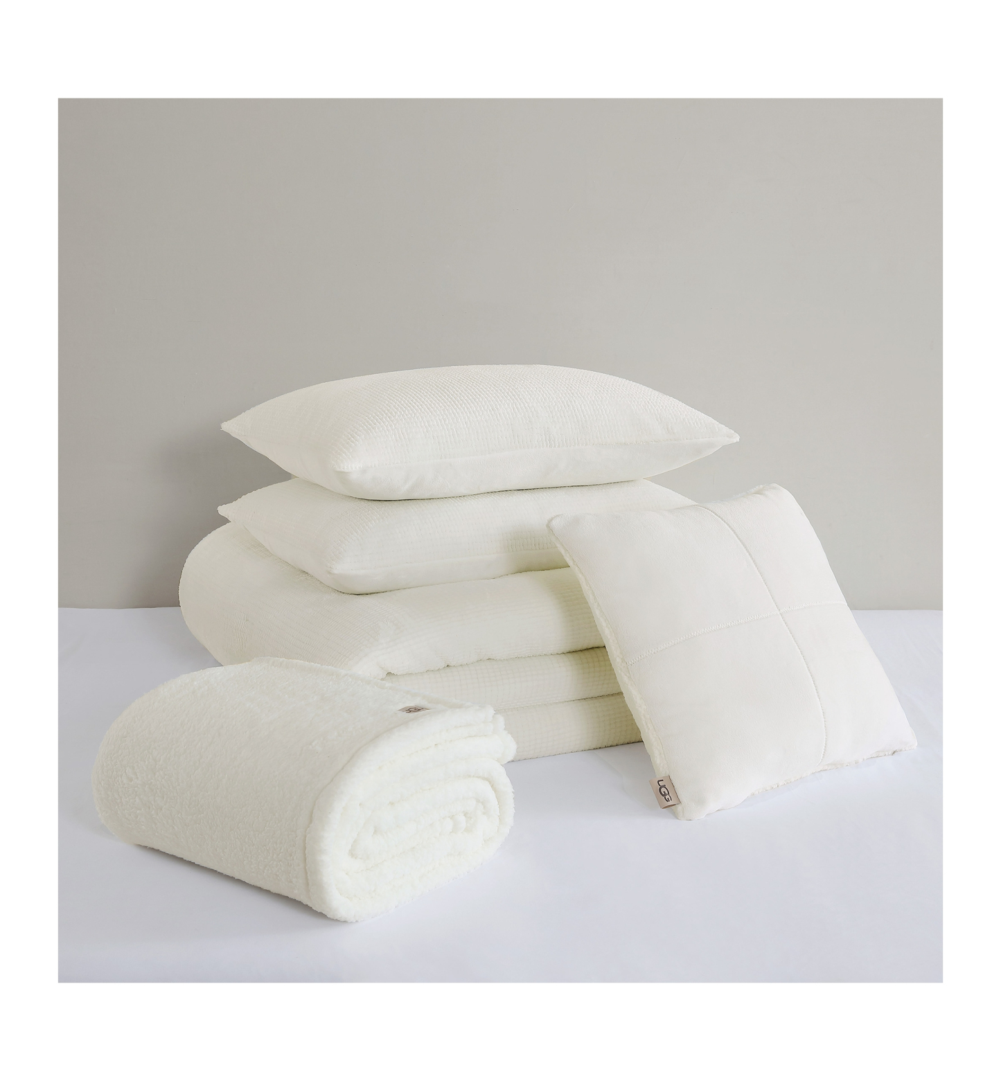 UGG® Brody Reversible Comforter Sets - Snow