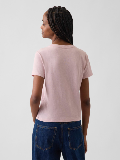 100% Cotton Authentic Shrunken T-Shirt - Primitive pink