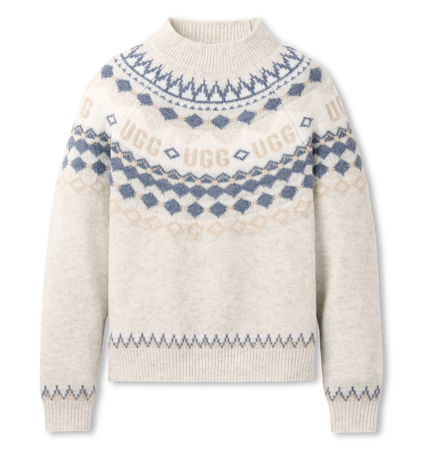 UGG Women's Braylee Uggisle Crewneck Sweater - Grey Heather