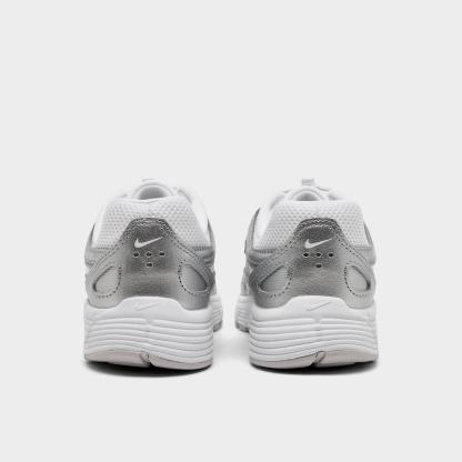 Big Kids' Nike P-6000 Utility Casual Shoes - White/Vast Grey/Metallic Silver