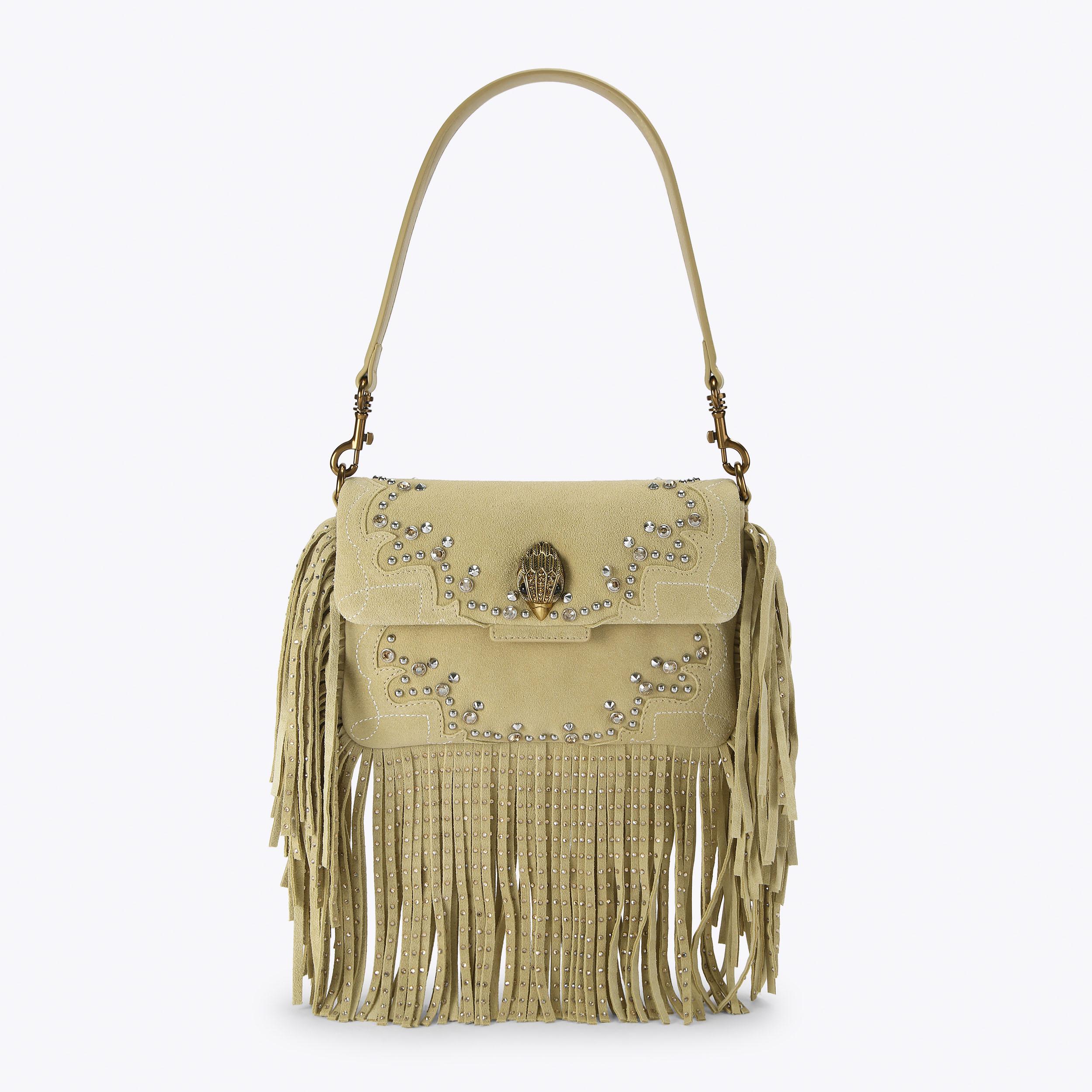 Kurt Geiger London Oxford Fringe Shoulder Bag - White