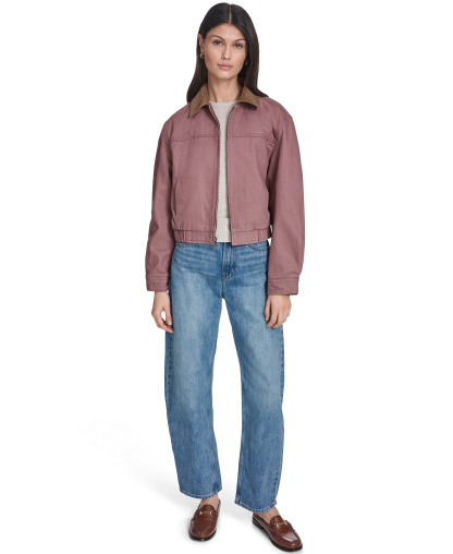 Levi's Women's Zip-Front Laydown Collar Coat - Woodrose