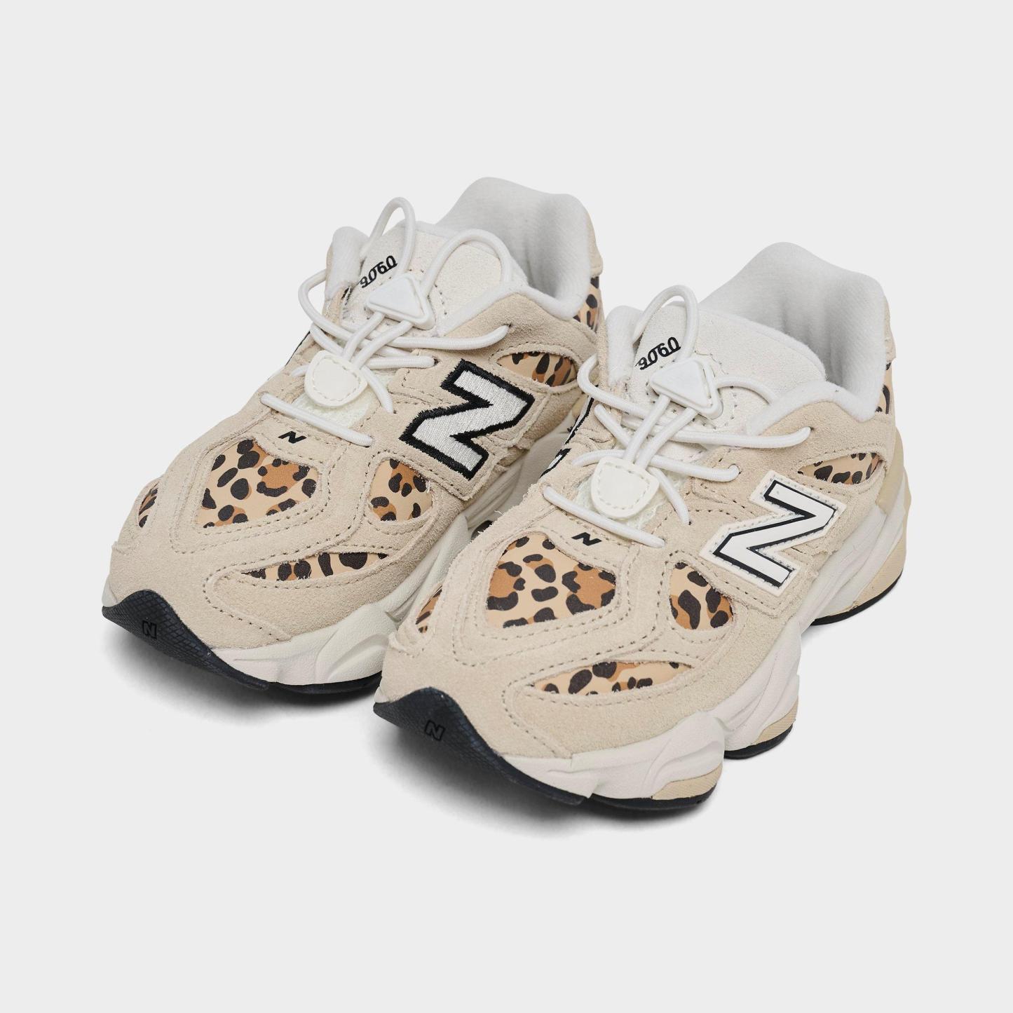 Girls' Toddler New Balance 9060 Casual Shoes - Beige Leopard - view 2