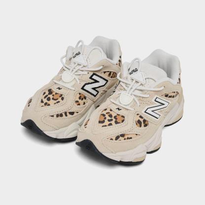 Girls' Toddler New Balance 9060 Casual Shoes - Beige Leopard - view 2