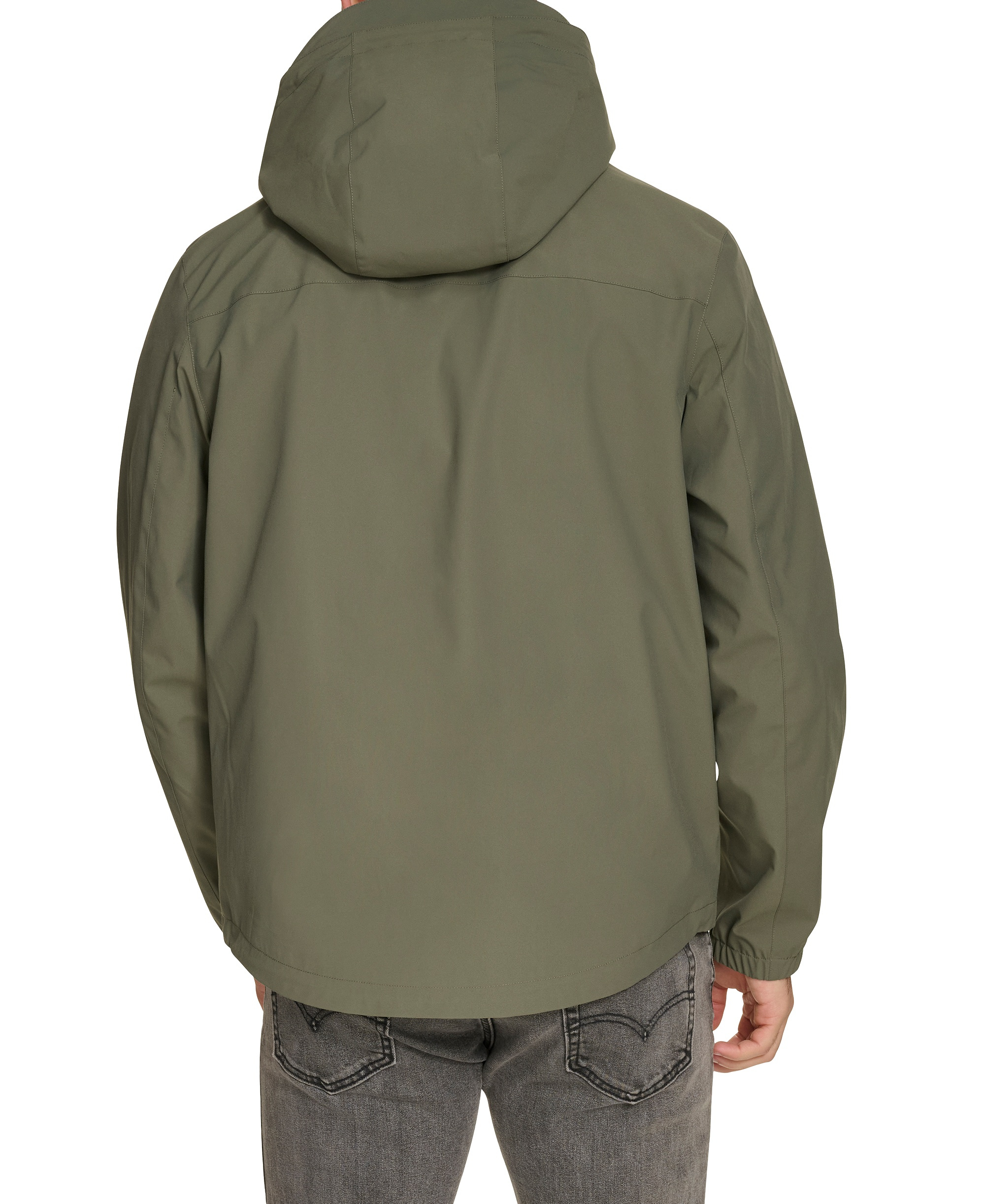 Levi's Men's Hooded Rain Jacket - Sage Green