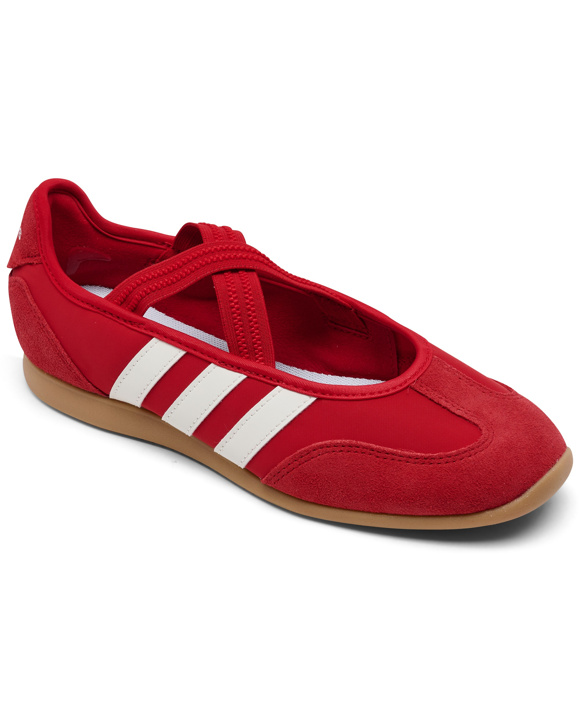 adidas Women's Barreda Mary Jane Sneakers from Finish Line - Scarlet, Off White
