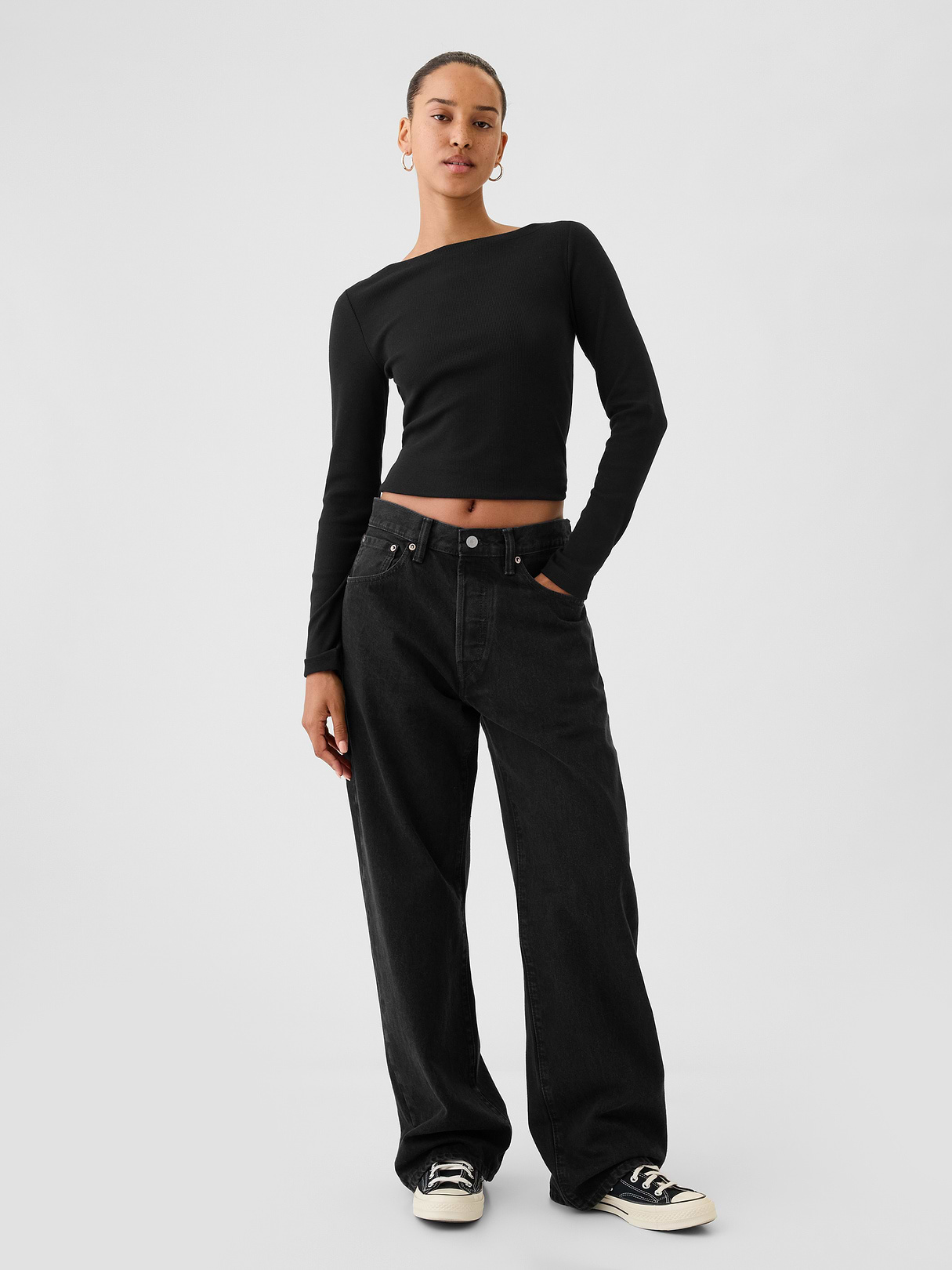 '90s Loose Jeans - Black wash