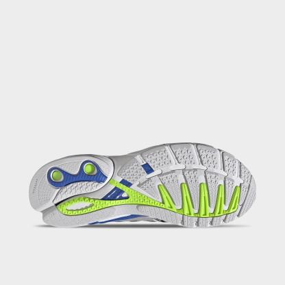 Men's adidas Adistar Control 5 Casual Shoes - Part 1 - Silver Metallic/Hi-Res Blue/Lucid Lemon - Bottom view