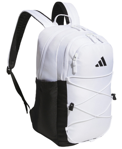 adidas Men's Amplifier Bungee Laptop Backpack - White/Black