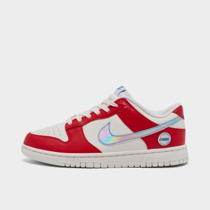 Women's Nike Dunk Low WNBA 30th Casual Shoes - Action Red/Sail/Light Photo Blue/Multi-Color