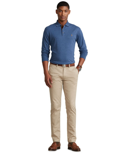 Polo Ralph Lauren Men's Classic-Fit Polo Shirt - Derby Blue Heather
