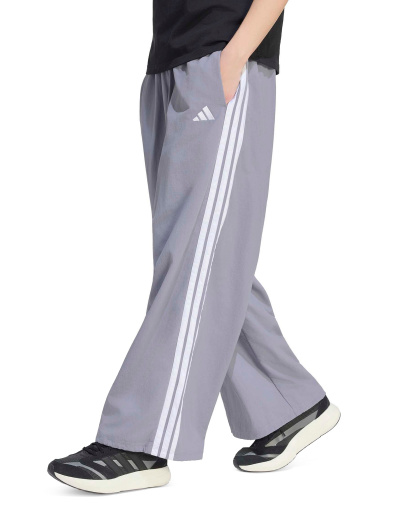 adidas Women's Three Stripe Parachute Pants - Slate/white