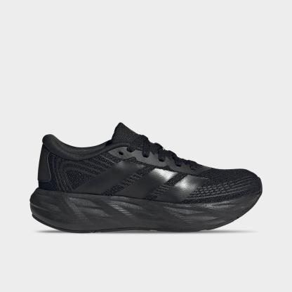 Big Kids' adidas Galaxy 8 Running Shoes - Core Black/Core Black/Core Black - Left shoe facing left. Outside of the shoe.
