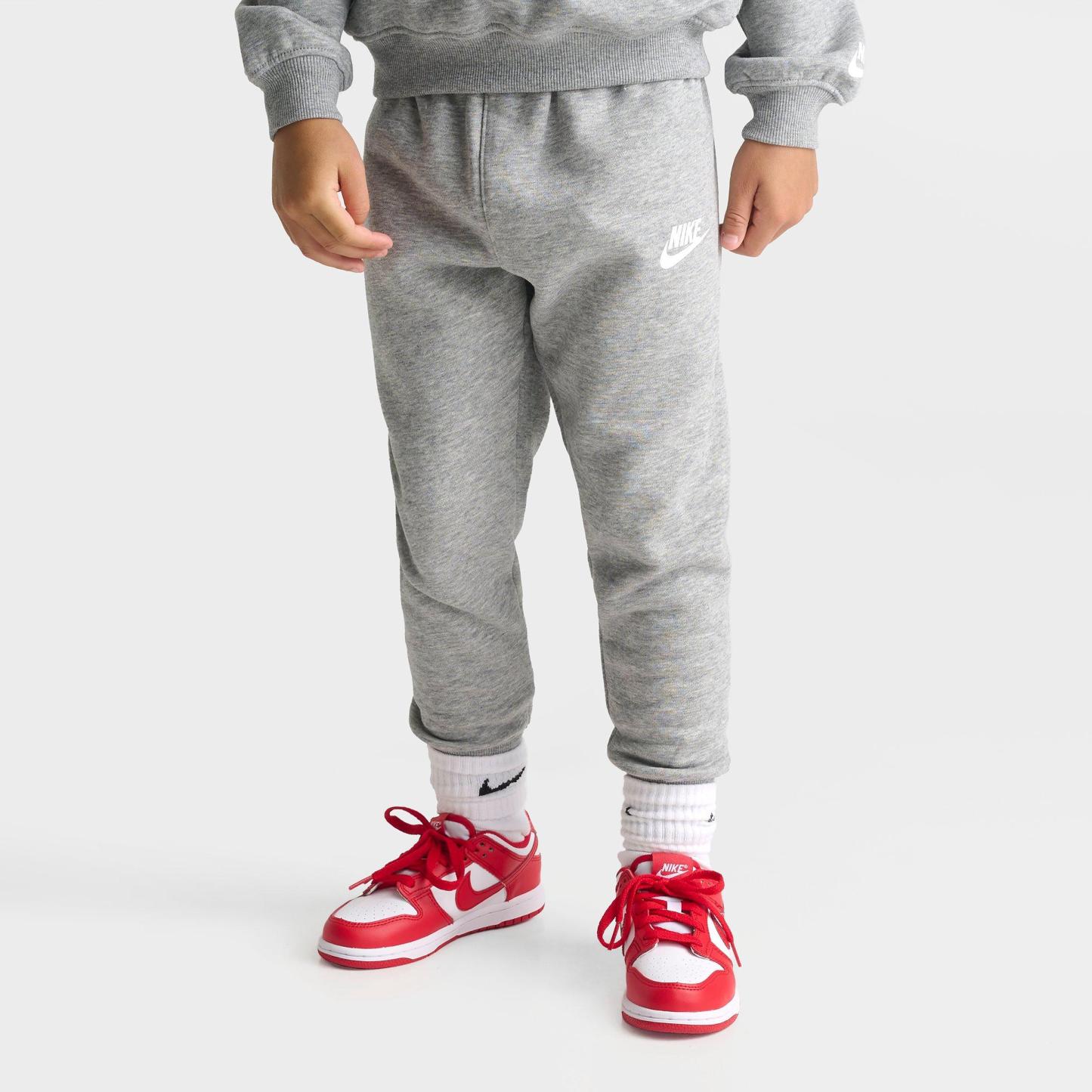 Little Kids' Nithtke Chenille Crewneck Sweatshirt and Jogger Pants Set - Dark Grey Heather
