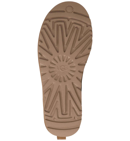 UGG® Women's Classic Micro Pull Tab Round Toe Booties - Chestnut