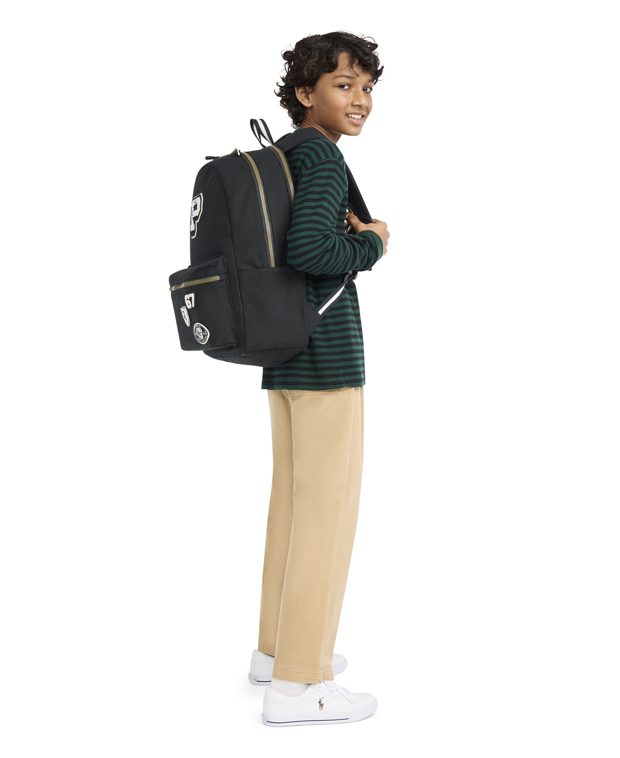 Polo Ralph Lauren Boys' 8-20 Varsity Backpack - Polo Black
