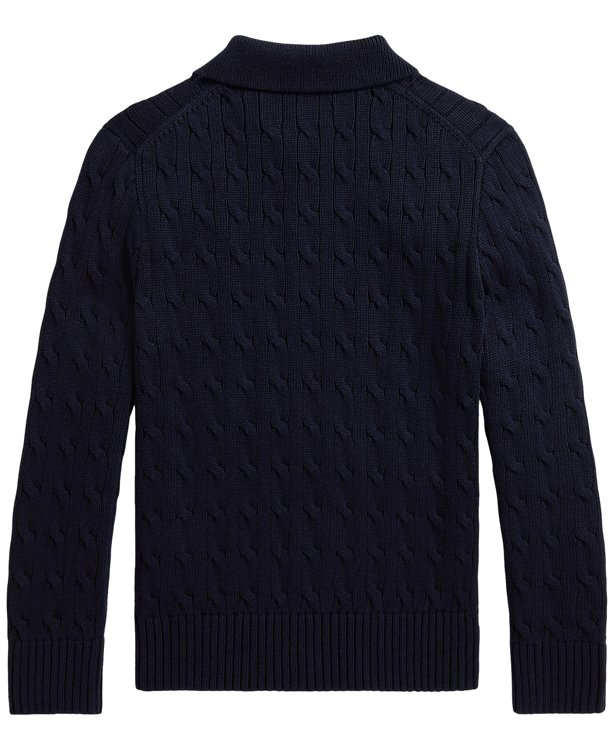 Polo Ralph Lauren Boys' 8-20 Cable-Knit Cotton Polo Sweater - RL Navy