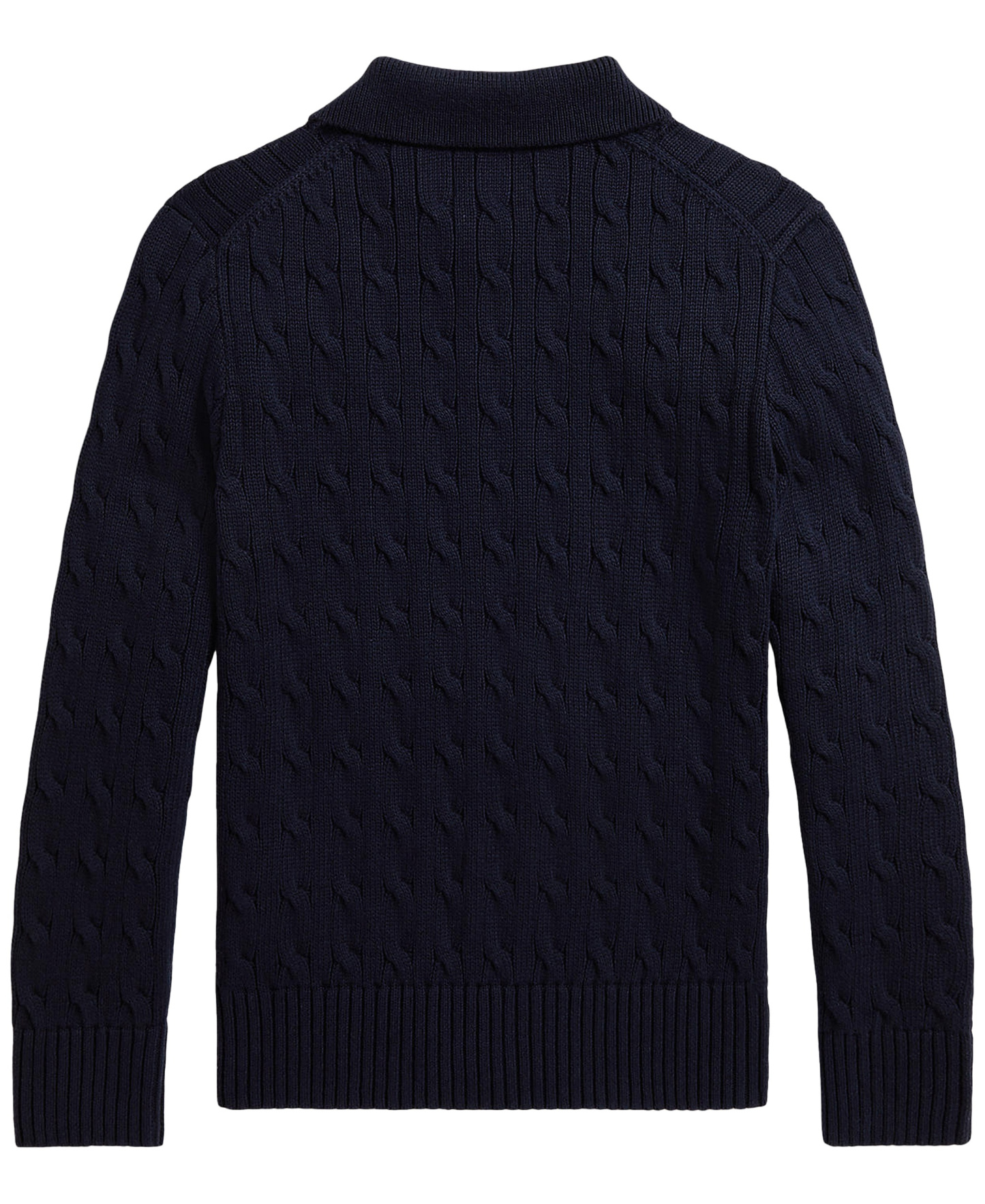 Polo Ralph Lauren Boys' 8-20 Cable-Knit Cotton Polo Sweater - RL Navy
