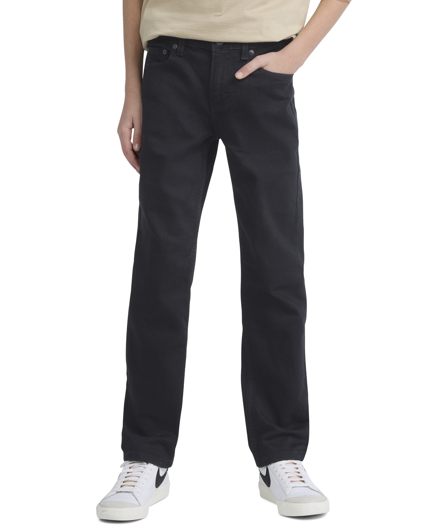 Levi's Boys' 8-20 502™ Taper-Fit Stretch Performance Jeans - Black