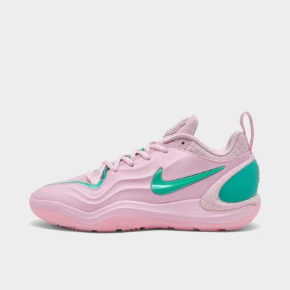 Nithtke A'Two A'ja Wilson Basketball Shoes - Part 1 - Pink Foam/Light Menta - Left shoe facing left. Outside of the shoe.