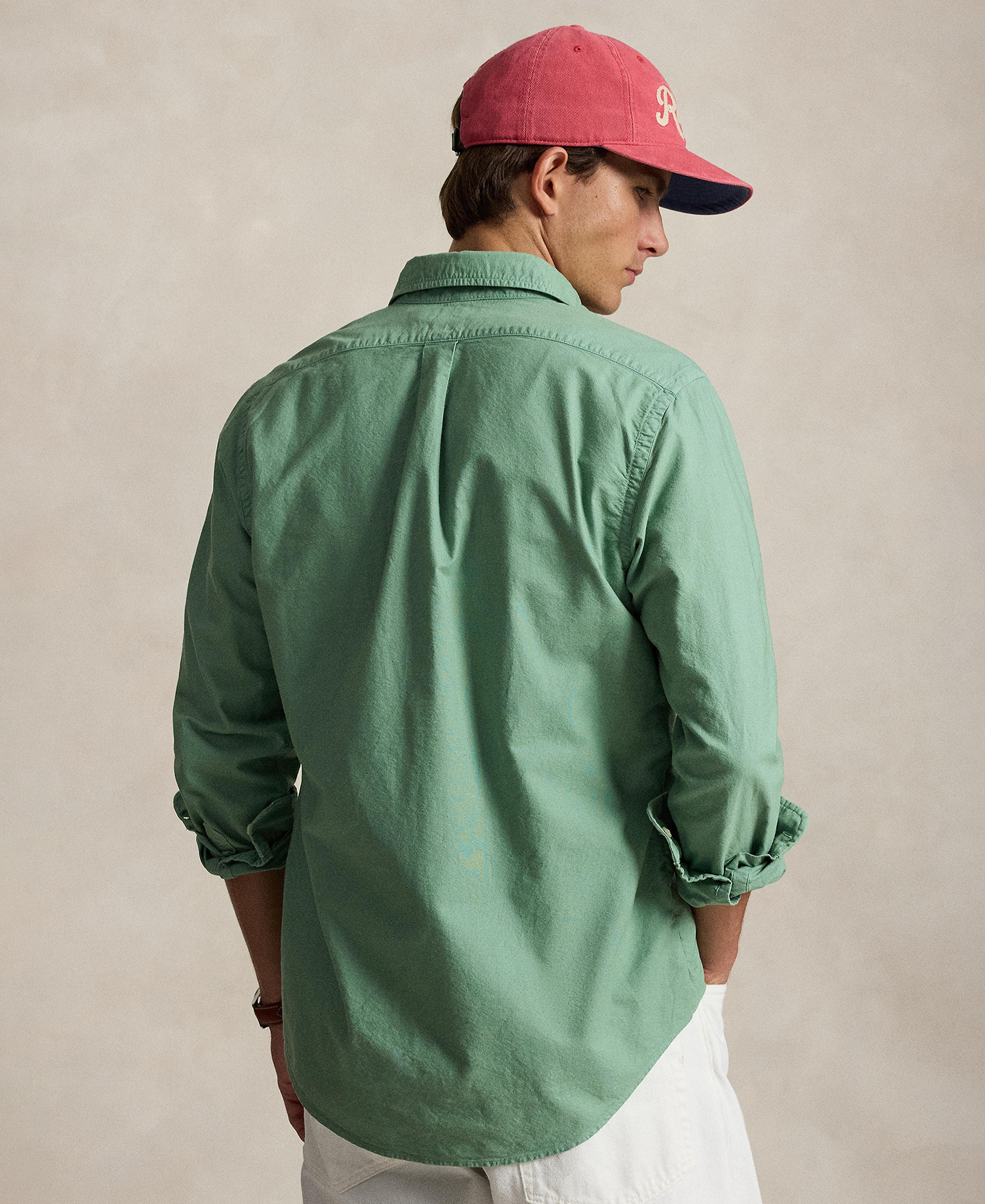 Polo Ralph Lauren Men's Classic-Fit Plaid Brushed Oxford Shirt - Faded Mint