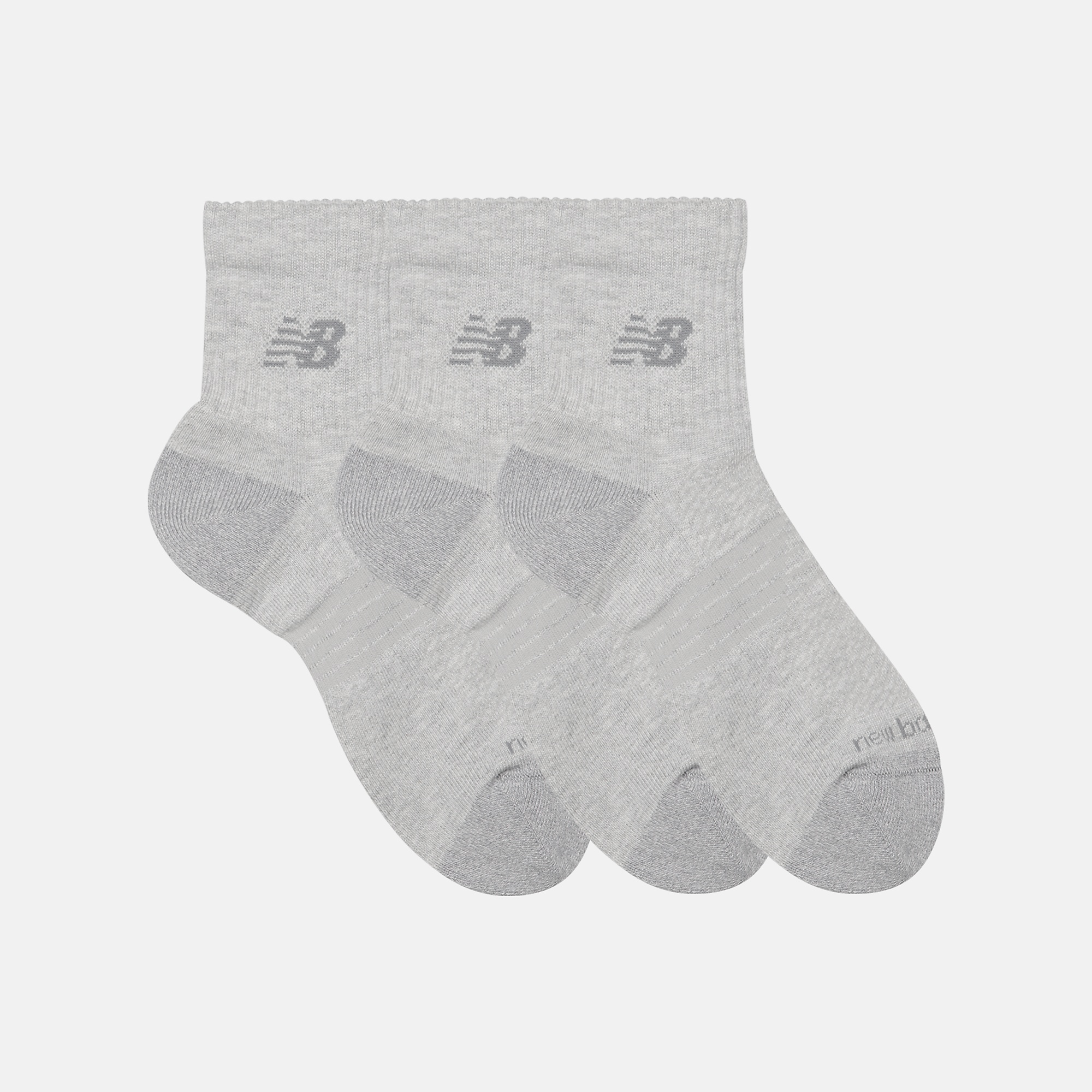 New Balance Active QTR Socks 3 Pack, LAS35204AGT