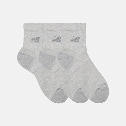 New Balance Active QTR Socks 3 Pack, LAS35204AGT