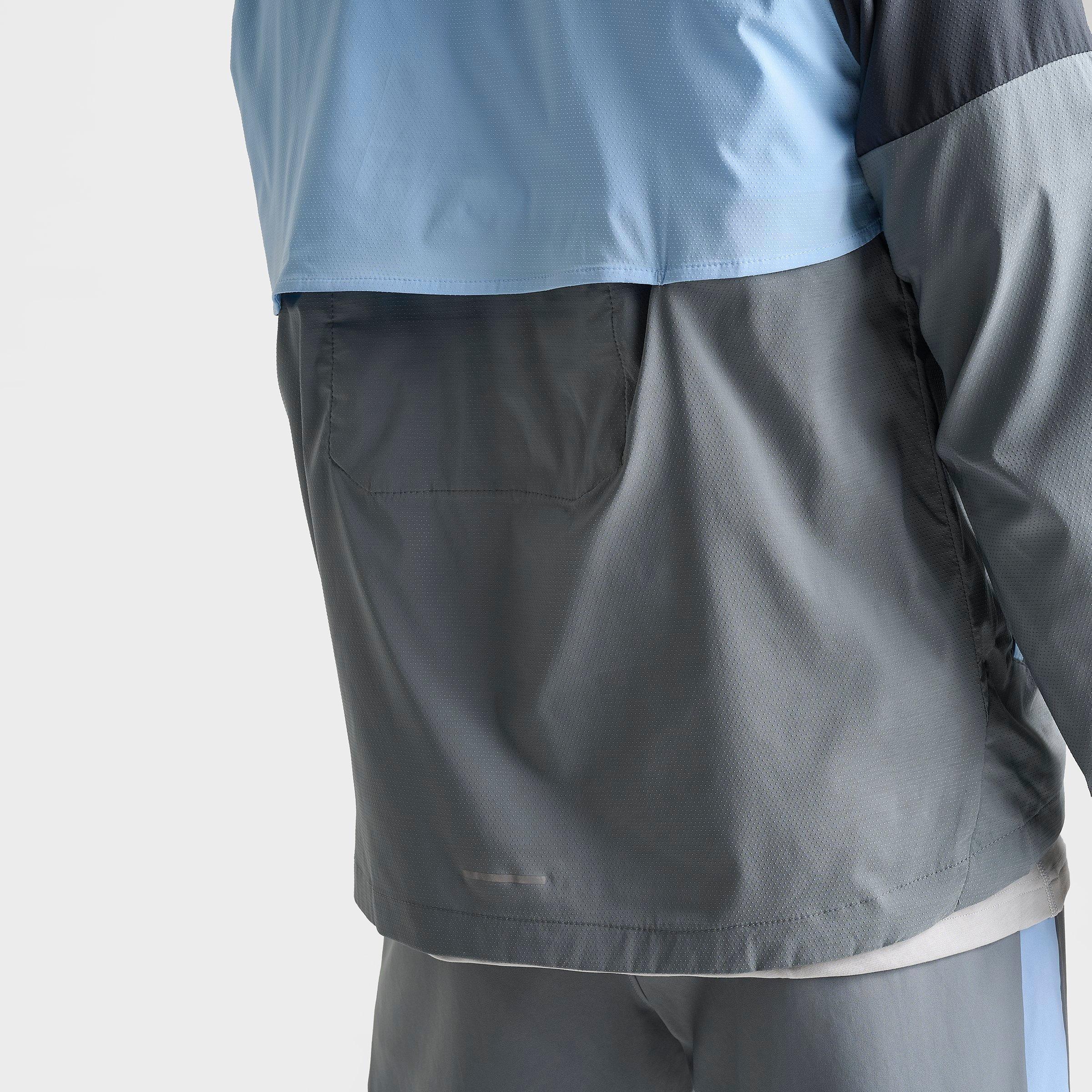Men's Nithtke Impossibly Light Windrunner Running Jacket - Cool Grey/Psychic Blue/Anthracite
