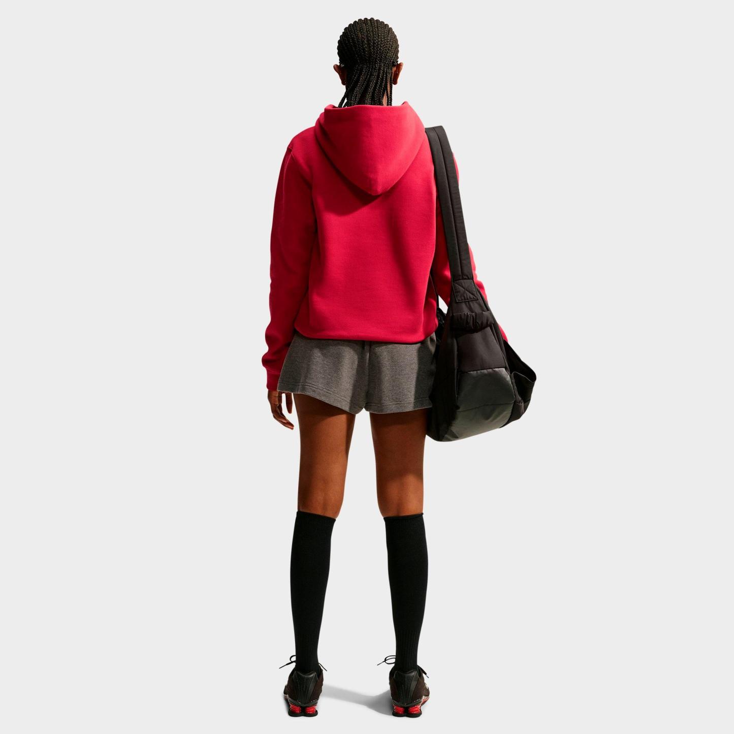 Women's Nithtke Studio Fleece Medium-Weight Pullover Hoodie - Tough Red/Sail