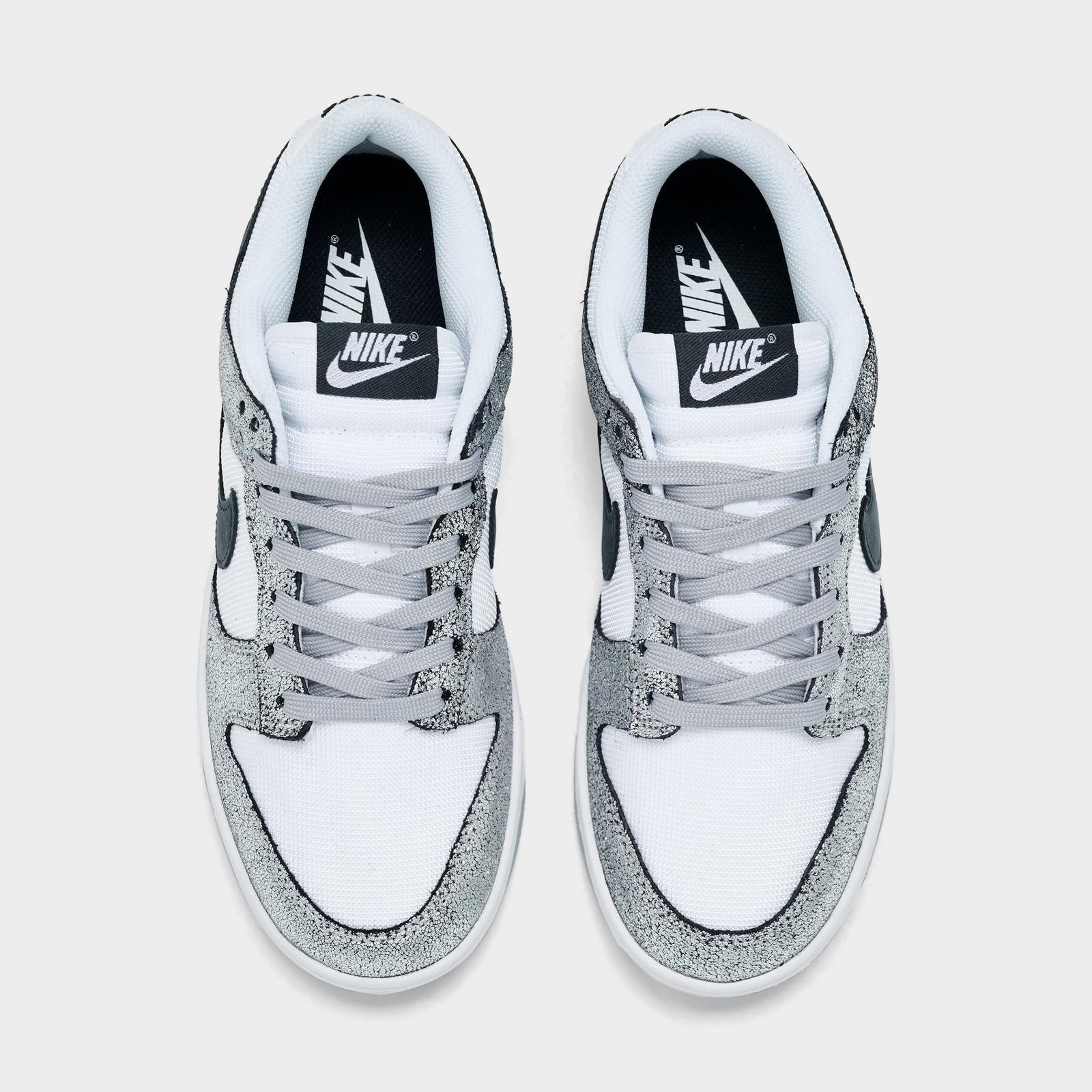 Women's Nike Dunk Low SE Casual Shoes - Metallic Silver/Off Noir/White/Silver