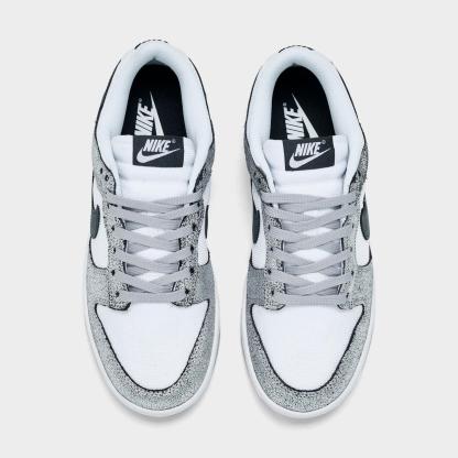 Women's Nike Dunk Low SE Casual Shoes - Metallic Silver/Off Noir/White/Silver