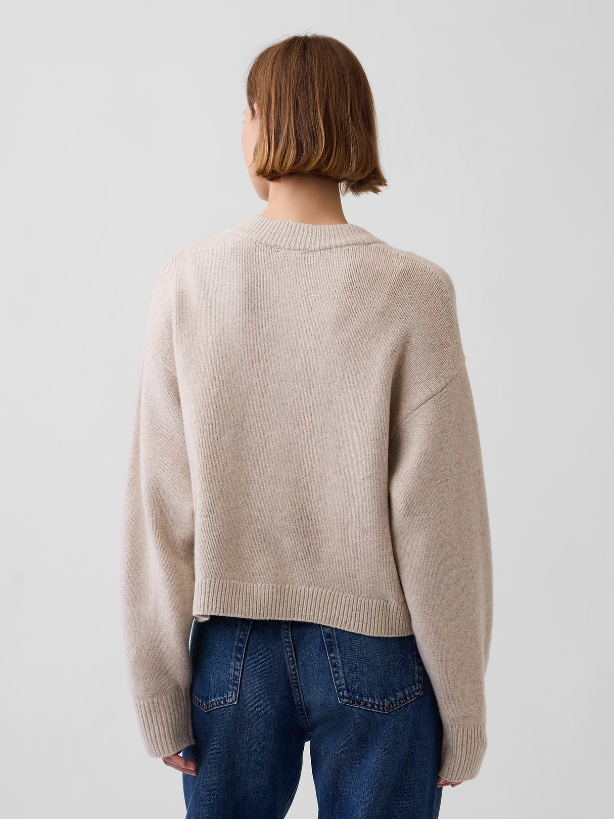 CashSoft Oversized Chunky Cardigan - Cobblestone beige