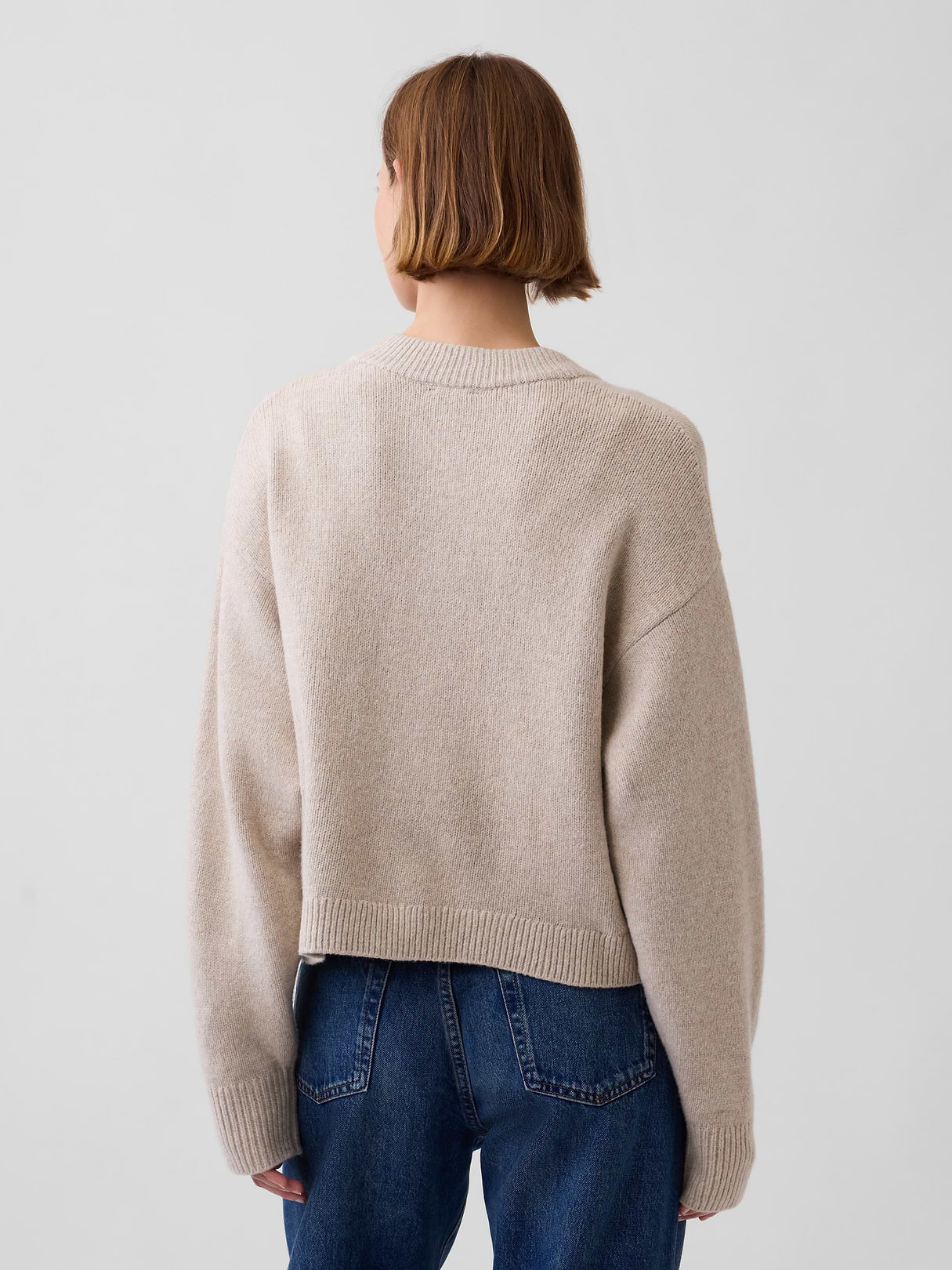 CashSoft Oversized Chunky Cardigan - Cobblestone beige