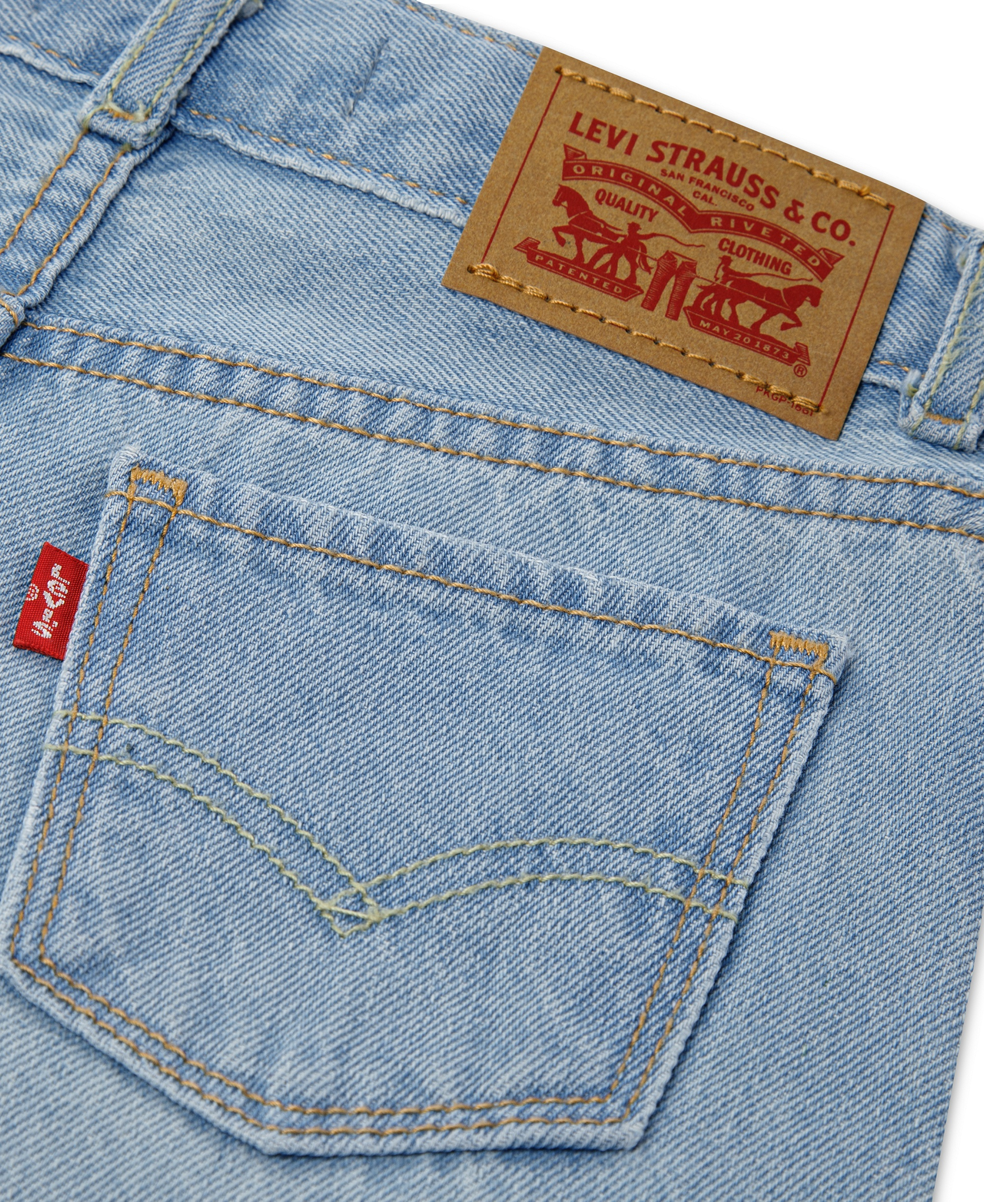 Levi's Girls' 7-16 Embroidered High-Rise Baggy Jeans - Marin Babe