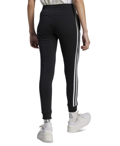 adidas Women's 3-Stripe Cotton Fleece Sweatpant Jogger - Black/white