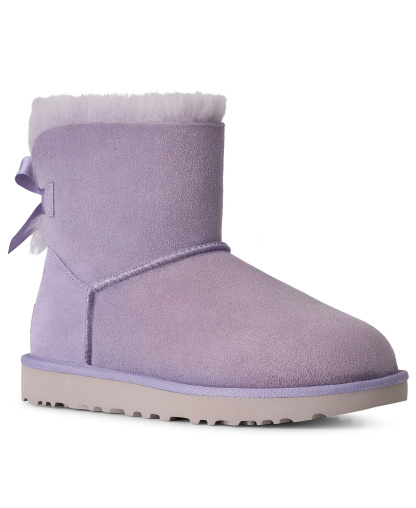 UGG® Women's Mini Bailey Bow II Slip-On Booties - Warm Lilac