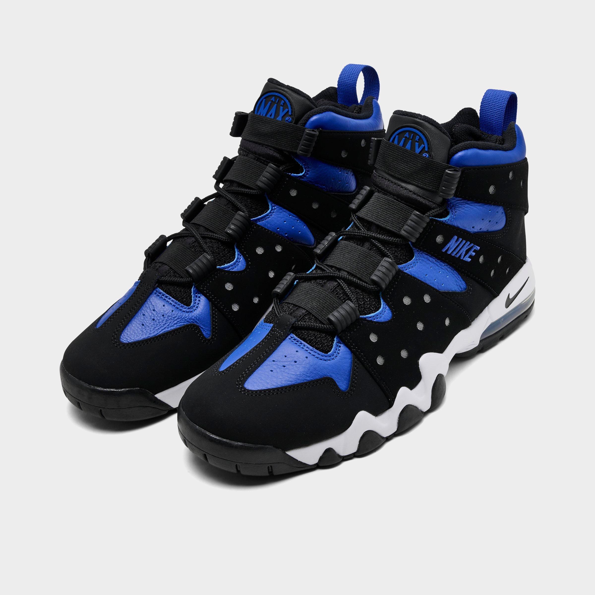 Men's Nithtke Air Max 2 CB '94 Basketball Shoes - Black/Varsity Royal/White - Both shoes facing left