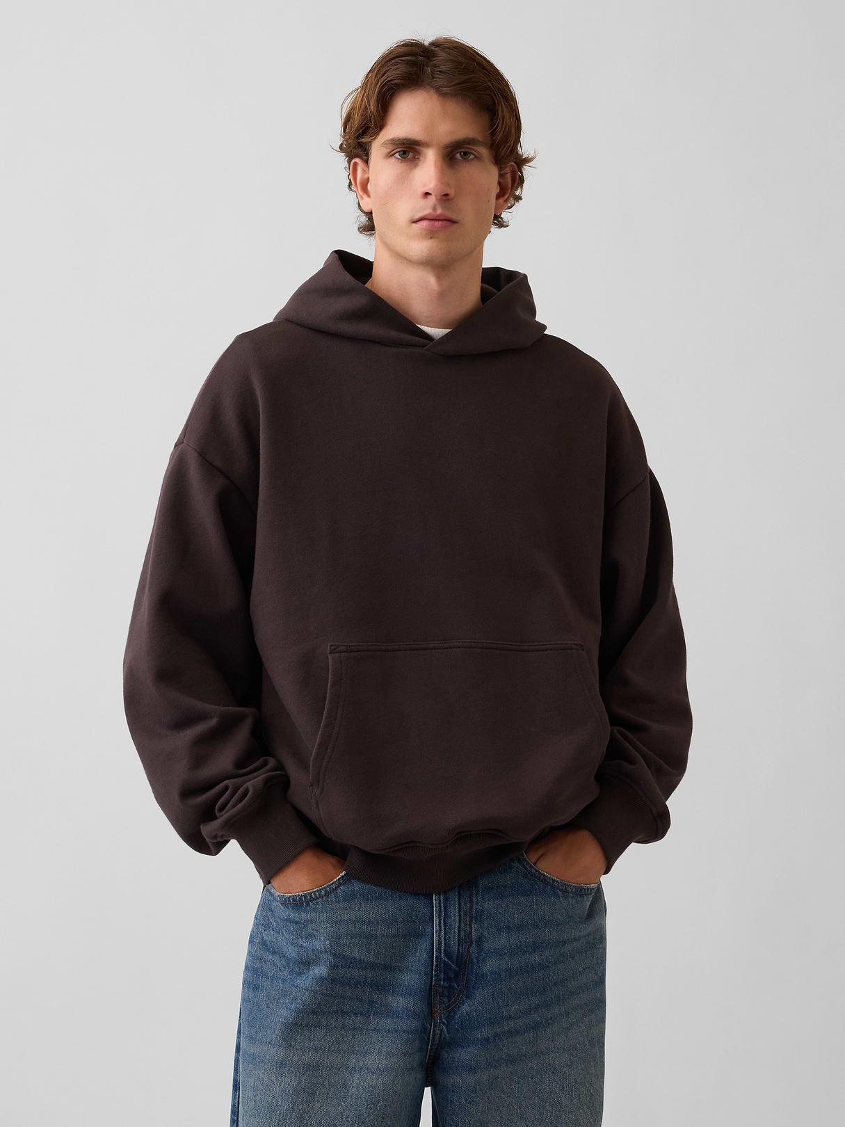 Adult Heavyweight Oversized Hoodie - Terra brown