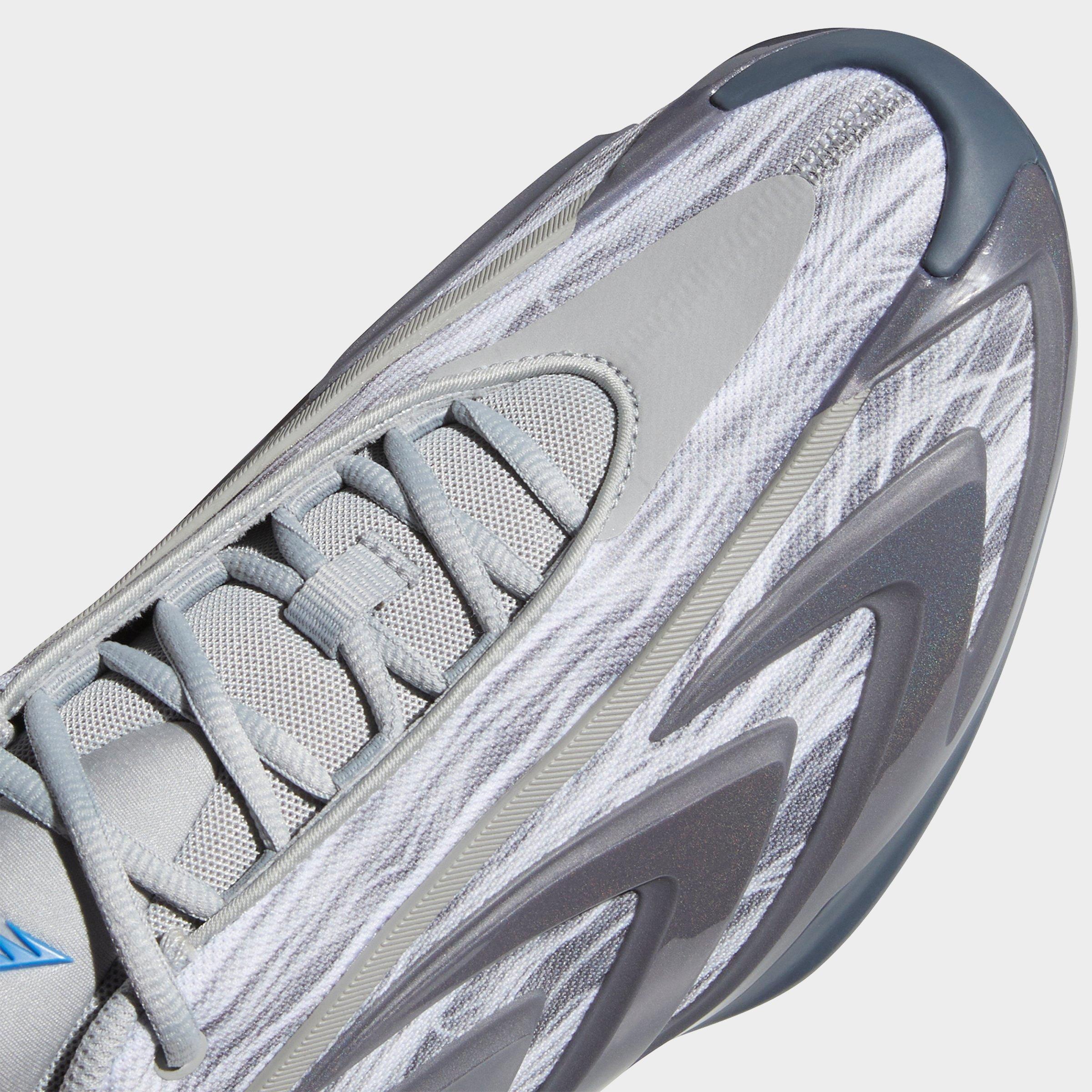 Men's adidas Anthony Edwards 3 Basketball Shoes - Stone/Onix/Night Grey - Detail shot