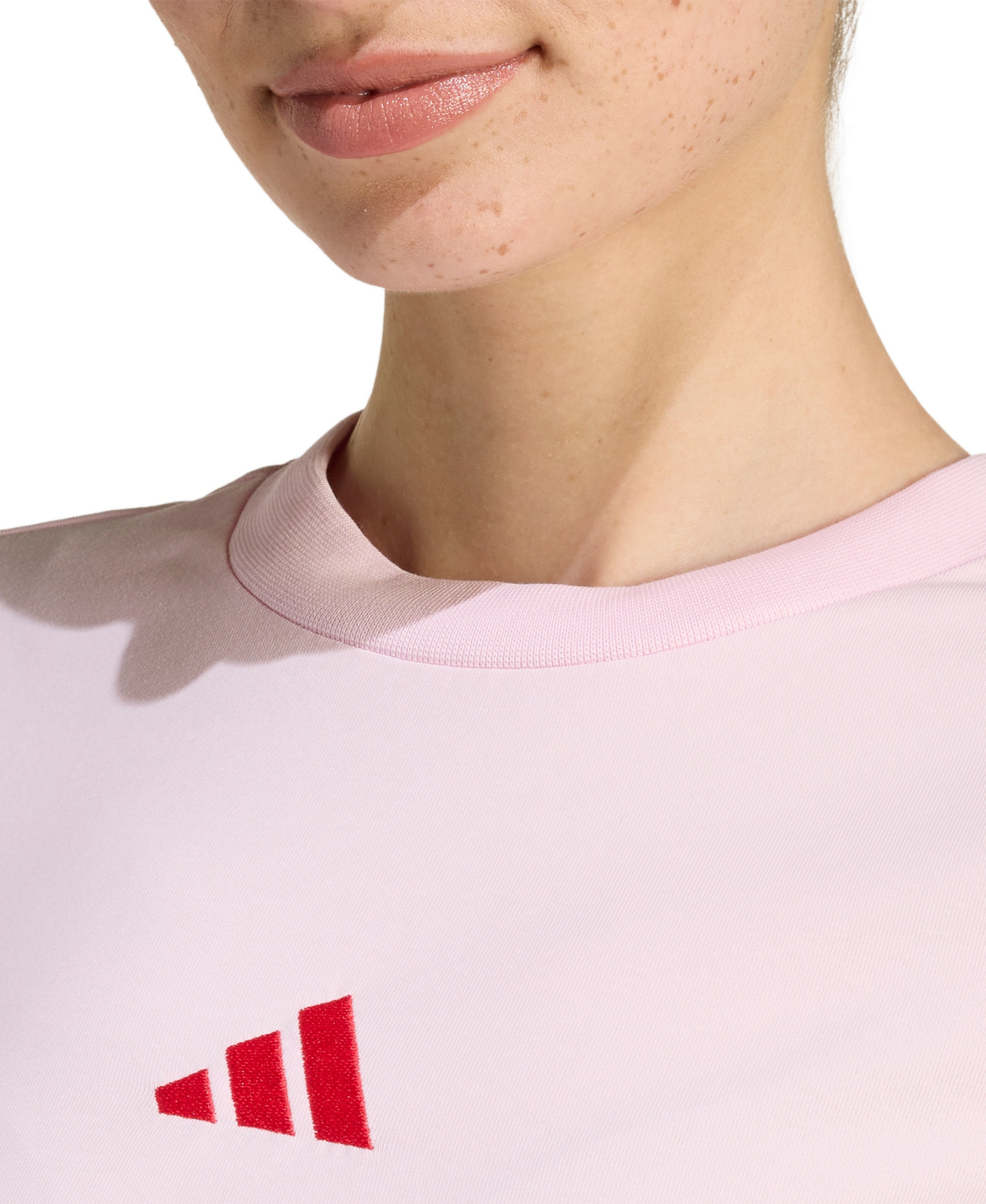 adidas Women's Essentials Slim-Fit Short-Sleeve Baby T-Shirt - Brght Pink